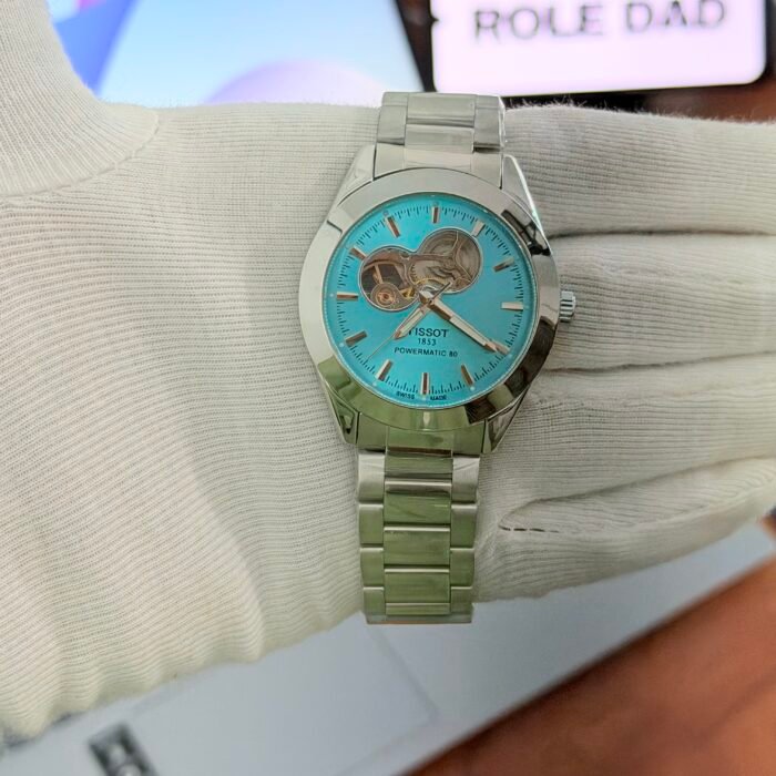 Tissot Tradition Open-Heart Powermatic 80 (Ice Blue Dial