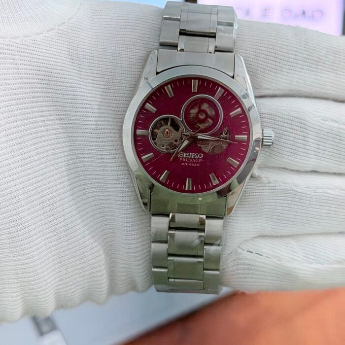 Seiko Presage Open-Heart Automatic (Deep Red Dial)