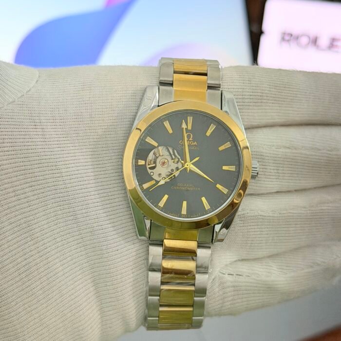 Omega Seamaster Co-Axial Chronometer Two-Tone Open-Heart Watch